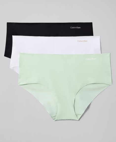 Набор бесшовных трусиков Calvin Klein хипстеры 3 шт 1160735923 (Разные цвета XL)