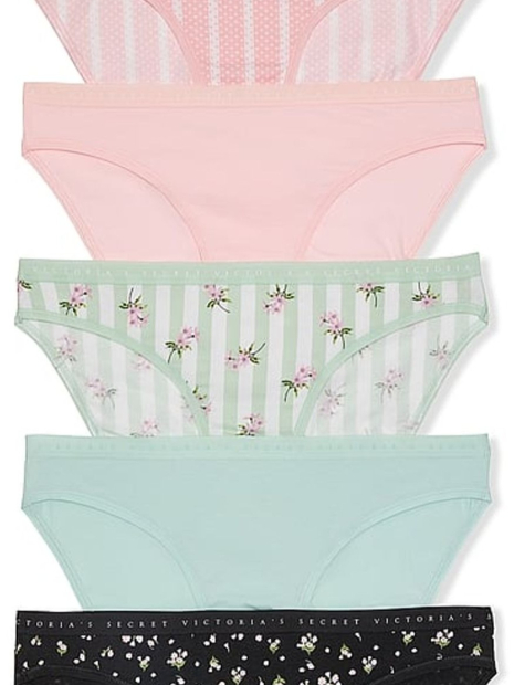 Набор трусиков бикини Victoria's Secret 5 шт 1161154828 (Разные цвета M)