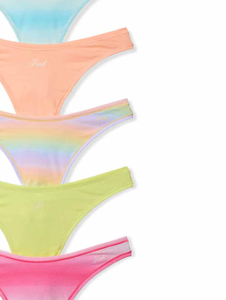 Набор трусиков тонг Victoria's Secret Pink 1161189891 (Разные цвета S)