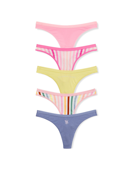 Жіночі трусики тонг Victoria's Secret набір 1161533802 (Різні кольори M)