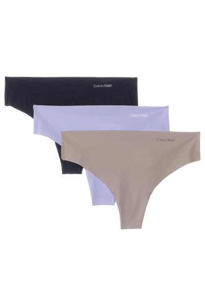 Женские бесшовные трусики тонг Calvin Klein набор 3 шт 1161830662 (Разные цвета XL)