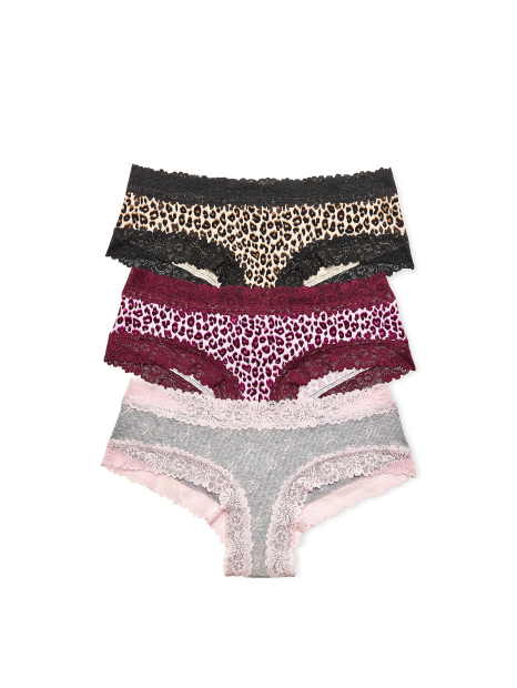 Набор трусиков чики Victoria's Secret Pink 3 шт 1162049799 (Разные цвета M)