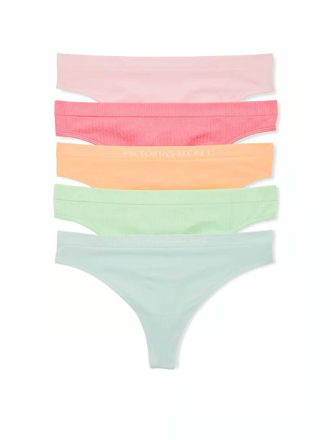 Набор трусиков тонг Victoria's Secret 1162364377 (Разные цвета M)