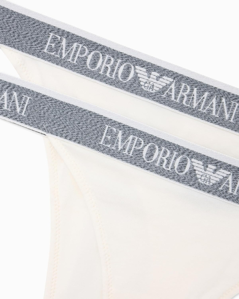 Набор трусиков тонг Emporio Armani 2 шт 1162474763 (Молочный XL)