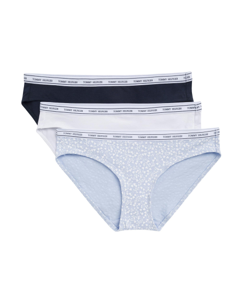 Набор женских трусиков бикини Tommy Hilfiger 3шт 1163263686 (Синий/Белый L)