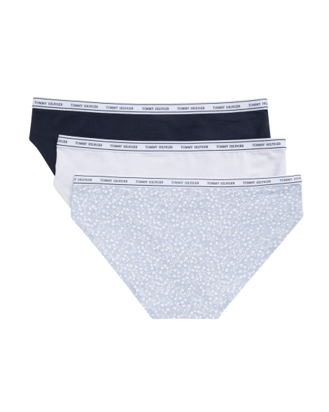 Набор женских трусиков бикини Tommy Hilfiger 3шт 1163263686 (Синий/Белый L)