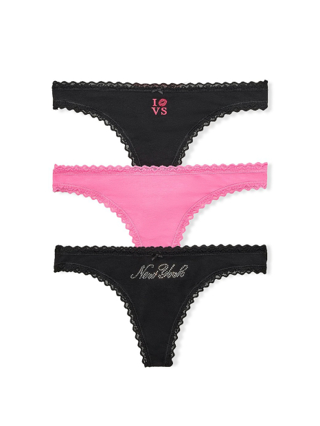 Набор трусиков тонг Victoria's Secret 5 шт 1163343482 (Разные цвета XS)