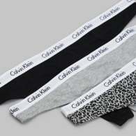 Набор трусиков тонг Calvin Klein 3шт 1159836928 (Черный/Серый XL)