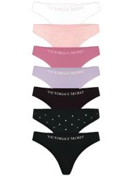 Набор трусиков Victoria's Secret тонг 1159838302 (Разные цвета M)