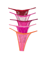 Кружевные женские трусики тонг Victoria's Secret 1159844022 (Разные цвета S)