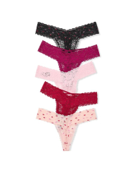 Набір мереживних трусиків Victoria's Secret тонг 1159845032 (Різні кольори XXL)