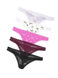 Набір трусиків Victoria's Secret Pink тонг 1159845040 (Різні кольори XXL)