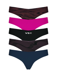 Набор бесшовных трусиков Victoria's Secret тонг 1159847098 (Разные цвета S)