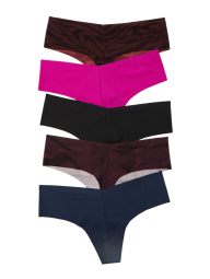 Набор бесшовных трусиков Victoria's Secret тонг 1159847098 (Разные цвета S)
