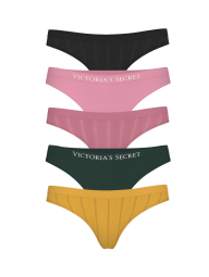Набор трусиков тонг Victoria's Secret 5шт 1159847801 (Разные цвета S)