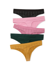 Набор трусиков тонг Victoria's Secret 5шт 1159847801 (Разные цвета S)
