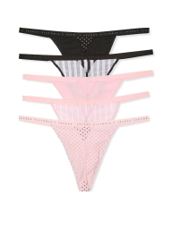 Набор из 5 трусиков Victoria's Secret стринги 1159847804 (Разные цвета S)