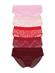 Набор сетчатых трусиков хипхаггеров Victoria's Secret 5 штук 1159849000 (Разные цвета S)