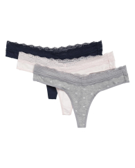 Набор женских трусиков Tommy Hilfiger тонг 1159849223 (Разные цвета XL)