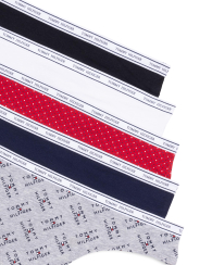 Набор из 5 трусиков тонг Tommy Hilfiger 1159851500 (Разные цвета XL)