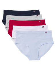 Набор женских трусиков хипстеров Tommy Hilfiger 5 штук 1159851506 (Разные цвета S)