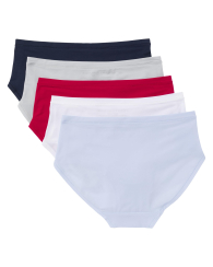 Набор женских трусиков хипстеров Tommy Hilfiger 5 штук 1159851506 (Разные цвета S)