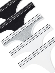 Набор трусиков тонг Victoria's Secret 5 шт 1159853540 (Разные цвета XS)