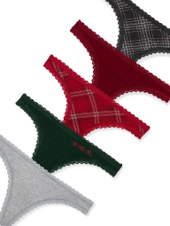 Набор трусиков тонг Victoria's Secret 5 шт 1159853542 (Разные цвета XS)