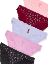 Набор трусиков бикини Victoria's Secret 5 шт 1159854090 (Разные цвета M)