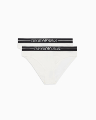 Набор женских трусиков Emporio Armani брифы 2 шт 1159854889 (Белый XL)