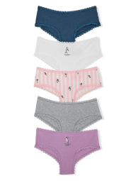 Набор трусиков чики Victoria's Secret 5 шт 1159855111 (Разные цвета M)