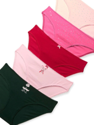Набор трусиков бикини Victoria's Secret 5 шт 1159855300 (Разные цвета S)
