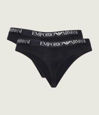 Набор трусиков тонг Emporio Armani 2 шт 1159859087 (Черный XL)