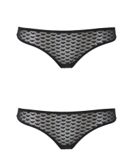 Набор трусиков тонг Emporio Armani 2 шт 1159860800 (Черный XL)