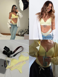 Женские трусики тонг Victoria's Secret набор 1159861079 (Разные цвета M)