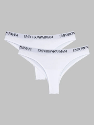 Набор трусиков Emporio Armani бразильяны 2 шт 1159862226 (Белый L)