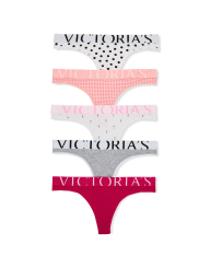 Женские трусики тонг Victoria's Secret набор 5 шт 1159862432 (Разные цвета XS)