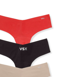 Набор бесшовных трусиков Victoria's Secret тонг 1159862437 (Разные цвета XS)