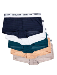 Жіночі трусики шортики US Polo Assn набір 5 шт 1160779377 (Різні кольори S)