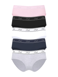 Набір трусиків хіпхаггерів Victoria's Secret PINK 5 шт 1161074153 (Різні кольори XS)