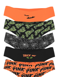Набор бесшовных трусиков тонг Victoria's Secret Pink 5 шт 1161196449 (Разные цвета S)