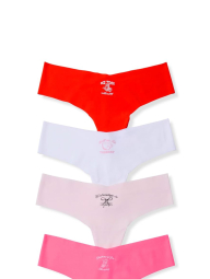 Набор бесшовных трусиков тонг Victoria's Secret PINK 7 шт 1161509468 (Разные цвета S)