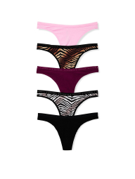 Жіночі трусики тонг Victoria's Secret набір 1161553560 (Різні кольори XS)