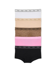 Набір трусиків шортиків Victoria's Secret Pink 5 шт 1161728430 (Різні кольори S)