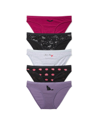 Набор трусиков бикини Victoria's Secret 5 шт 1161784548 (Разные цвета M)
