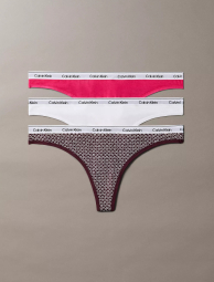 Женские трусики тонг Calvin Klein набор 3 шт 1161922926 (Разные цвета XS)