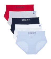 Женские трусики хипстеры Tommy Hilfiger набор 5 шт 1162341051 (Разные цвета S)