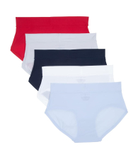 Женские трусики хипстеры Tommy Hilfiger набор 5 шт 1162341051 (Разные цвета S)