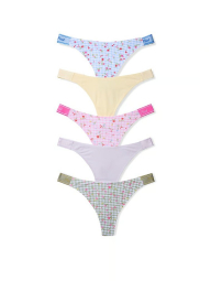 Набір трусиків тонг Victoria's Secret Pink 5 шт 1162638764 (Різні кольори XS)