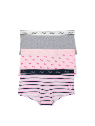 Набор трусиков шортиков Victoria's Secret Pink 3 шт 1162832032 (Разные цвета M)